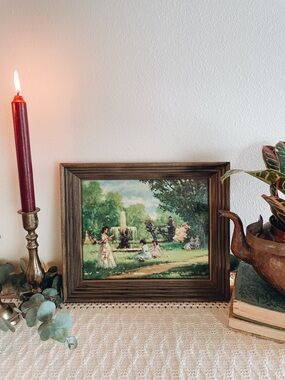 The Fountain of Demarest Framed Print